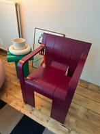 Gijs Bakker Strip Chair voor Castelijn - Plum RAL3004, Huis en Inrichting, Ophalen, Gebruikt, Eén, Rood