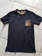 Zwart shirt, camouflage zakje, Zara, maat S, Ophalen of Verzenden, Zo goed als nieuw, Korte mouw, Maat 36 (S)
