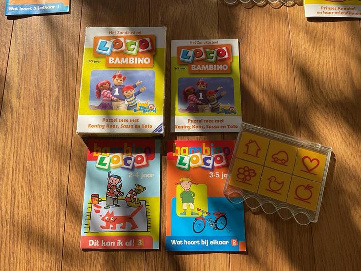 LOCO Bambino Set zandkasteel met 3 boekjes, Kinderen en Baby's, Speelgoed | Kinderpuzzels, Zo goed als nieuw, 2 tot 4 jaar, Meer dan 50 stukjes