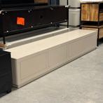 tv dressoir taupe eiken fineer (ook zwevend) 240cm, Ophalen, 200 cm of meer, 25 tot 50 cm, Hotel chique