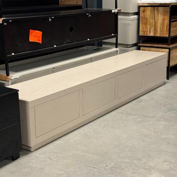 tv dressoir taupe eiken fineer (ook zwevend) 240cm beschikbaar voor biedingen