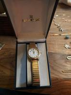 Vintage Edox Polshorloge - Gouden band, Gebruikt, Polshorloge, Goud, Ophalen