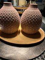 Roze decoratie vasen, Huis en Inrichting, Woonaccessoires | Vazen, Overige kleuren, Ophalen of Verzenden, Minder dan 50 cm, Glas