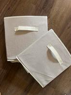 2x Beige/Witte Manden - Bohemian/Japandi Stijl, Ophalen, Zo goed als nieuw, Overige materialen, Minder dan 50 cm