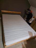 Ikea Neiden bed 140x200 + lattenbodem & matras, Ophalen, Bruin, Tweepersoons, Scandinavisch
