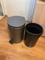Pedaalemmer 20 liter brabantia., Ophalen of Verzenden, Zo goed als nieuw, Rvs, Minder dan 50 cm