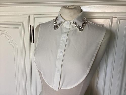 Kraagje/onderblouse/wit/strassteentjes/39cm halsmaat/NIEUW!!, Kleding | Dames, Overige Dameskleding, Nieuw, Ophalen of Verzenden