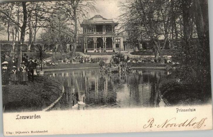 Leeuwarden Prinsentuin st 1904, Verzamelen, Ansichtkaarten | Nederland, Gelopen, Friesland, Voor 1920, Verzenden