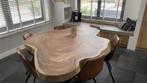 Suar Boomstamtafel salontafel boomstam schijf massief rond, Ophalen of Verzenden, Vijf personen of meer, Rechthoekig, Nieuw