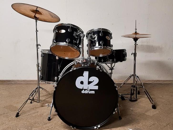 DDrum D2 drumstel + Osan snare + Sabian bekkens, Muziek en Instrumenten, Drumstellen en Slagwerk, Gebruikt, Overige merken, Ophalen