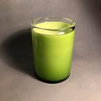 Gif groene planten pot van glas, mondgeblazen, Huis en Inrichting, Kamerplanten, Ophalen of Verzenden, Volle zon, Minder dan 100 cm