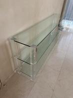 Glazen Sidetable, Huis en Inrichting, Tafels | Sidetables, Ophalen, 150 tot 200 cm, Modern, Glas