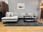 GRATIS LEVERING Fijne Lightgrijze Hoekbank, Huis en Inrichting, Ophalen of Verzenden, Zo goed als nieuw, Noordkade 68A, Stof