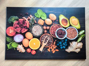 Canvas schilderij - Eten - Keuken 120 x 80 cm beschikbaar voor biedingen