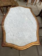 Frans Victoriaans tafeltje bureautje bijzettafel wit marmer, Ophalen
