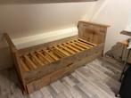 Bed te koop, Huis en Inrichting, Slaapkamer | Bedden, Ophalen, 90 cm, Eenpersoons, Steigerhout