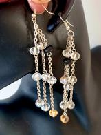 Vintage 90's lange design oorbellen met kristallen, Ophalen of Verzenden, Huis en Inrichting