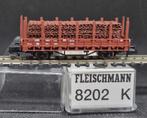 Fleischmann 8202 - Rongenwagen Rr20 met vlechtmat (15257), Gelijkstroom, Fleischmann, Wagon, Ophalen of Verzenden