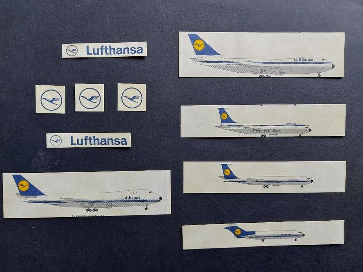 Diverse Lufthansa zegels (labels) LU69), Verzamelen, Luchtvaart en Vliegtuigspotten, Gebruikt, Patch, Badge of Embleem, Ophalen of Verzenden