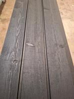 Gevelbekleding channelsiding fijnbezaagd zwart gespoten, Nieuw, 250 cm of meer, Ophalen of Verzenden, Planken