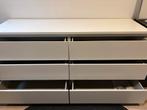 Witte Malm ladekast met 6 lades, Ophalen