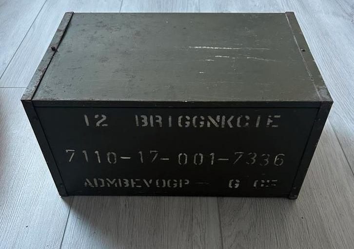 Kist ladekistje Defensie Landmacht, Verzamelen, Militaria | Algemeen, Landmacht, Overige typen, Nederland, Ophalen