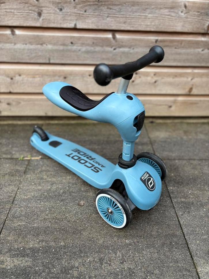 Scoot and ride step en loopauto in 1, Fietsen en Brommers, Steps, Zo goed als nieuw, Gewone step, Ophalen