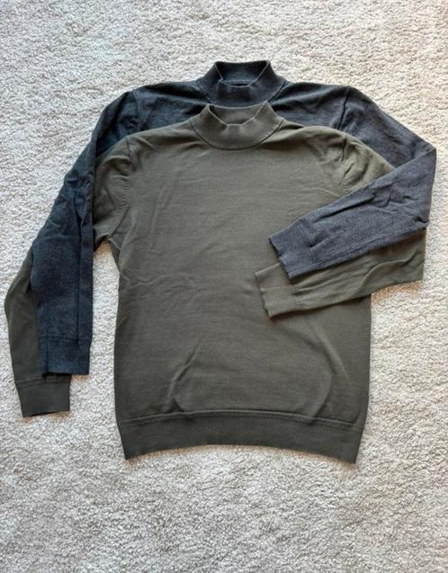 2 stuks Kultivate Jumper Mock - L, Kleding | Heren, Truien en Vesten, Zo goed als nieuw, Maat 52/54 (L), Grijs, Ophalen of Verzenden