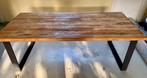 Mooie houten tafel, Ophalen, 200 cm of meer, 50 tot 100 cm, Zo goed als nieuw