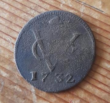 VOC duit Gelderland 1732 beschikbaar voor biedingen
