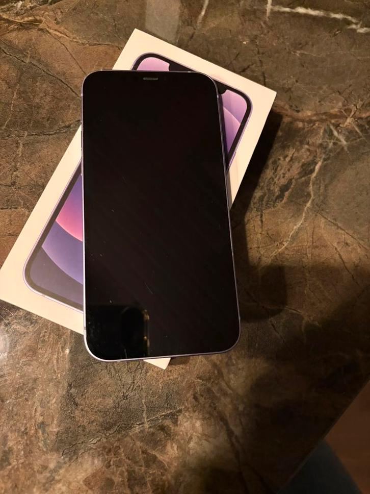 Iphone 12 - lila paars - 64 Gb, Telecommunicatie, Mobiele telefoons | Apple iPhone, Gebruikt, 64 GB, Zonder abonnement, iPhone 12