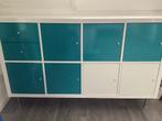 7x deur en 3x lade inzet Ikea Kallax turquoise kleur, Deur en lade inzet turqoise kallax, Ophalen
