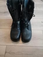 Zwarte boots met stalen neus, Ophalen of Verzenden, Zo goed als nieuw, Zwart, Boots