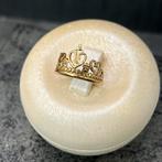 21 karaat gouden ring kroon model, Sieraden, Tassen en Uiterlijk, Ringen, 20 of groter, Heer, Ophalen of Verzenden, Zo goed als nieuw