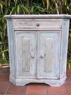 Shabby chic kastje met Spiegel, Huis en Inrichting, Tafels | Bijzettafels, Ophalen, Rechthoekig, Minder dan 55 cm, 60 cm of meer