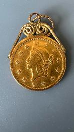 American 1858 1 dollar goud, Ophalen of Verzenden, Noord-Amerika, Goud