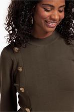 Studio anneloes lovis button pullover / trui XL new army, Maat 42/44 (L), Ophalen of Verzenden, Zo goed als nieuw, Groen