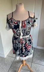 Strand jurkje met kant, 38 40, Kleding | Dames, Tops, Ophalen of Verzenden, Zo goed als nieuw, Maat 38/40 (M), Korte mouw