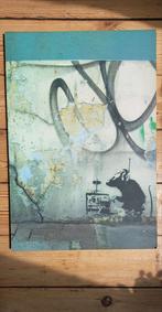 Bansky stencil graffiti photo print panel, Ophalen of Verzenden