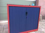 roldeurkast laag model rood kast blauw roldeur, Roldeurkast laag model rood kast blauw roldeur, 70 tot 120 cm, 40 tot 80 cm, Metaal