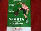 Sparta - F.C. Volendam  2023/2024, Verzamelen, Sportartikelen en Voetbal, Nieuw, Overige binnenlandse clubs, Ophalen of Verzenden