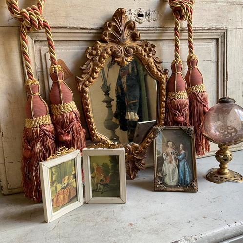 Embrasses, spiegel en houder *floor epe*, Antiek en Kunst, Antiek | Woonaccessoires, Ophalen of Verzenden