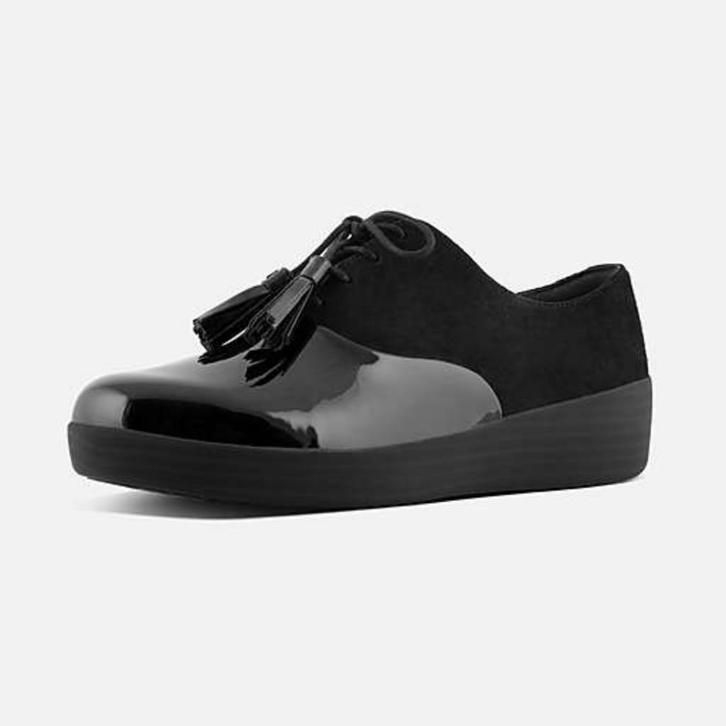FitFlop - Classic Tassel Superoxford veterschoen maat 38, Kleding | Dames, Schoenen, Nieuw, Dansschoenen, Zwart, Ophalen of Verzenden