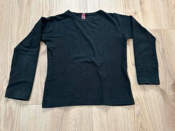 Zwart shirt met lange mouwen maat 116 beschikbaar voor biedingen