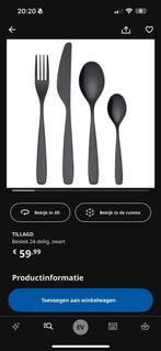 Tillagd zwart nieuw in doos, Ophalen of Verzenden, Zo goed als nieuw, Rvs of Chroom