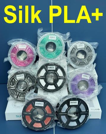 Sunlu Silk PLA+ single,dual & triple colors Filament 1kg/rol