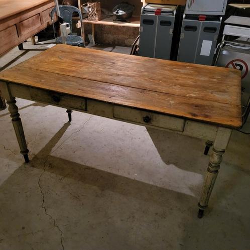 Prachtige oude Franse boerentafel, Antiek en Kunst, Curiosa en Brocante, Ophalen