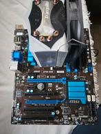 MSI Z77A G43 moederbord met 16GB ram en i5 cpu, Computers en Software, Moederborden, Ophalen of Verzenden, Gebruikt, DDR3