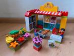Duplo, supermarkt: kassa geld pop wagen eten, set 5604, Kinderen en Baby's, Speelgoed | Duplo en Lego, Ophalen of Verzenden, Gebruikt