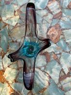 Murano fruitschaal schaal blauw paars 47 cm, Ophalen of Verzenden